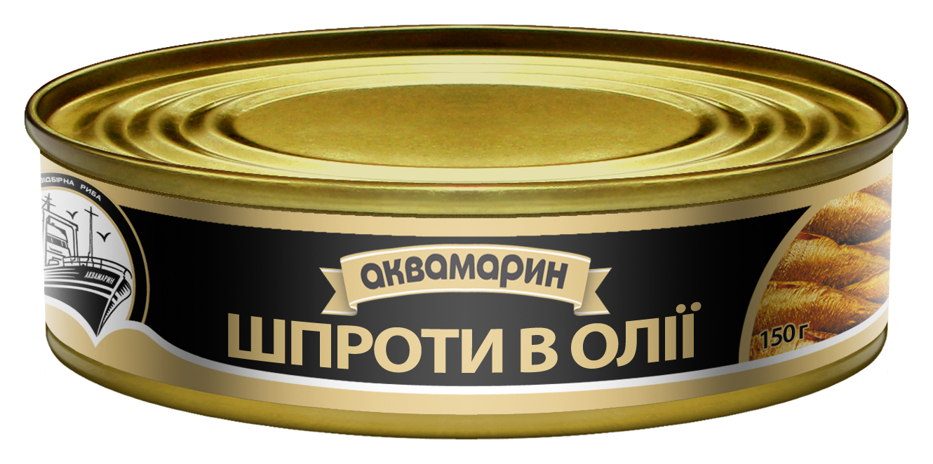 Шпроти в олії Аквамарин 150г